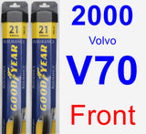 Front Wiper Blade Pack for 2000 Volvo V70 - Assurance