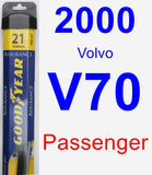 Passenger Wiper Blade for 2000 Volvo V70 - Assurance