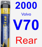 Rear Wiper Blade for 2000 Volvo V70 - Assurance