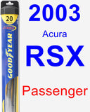 Passenger Wiper Blade for 2003 Acura RSX - Hybrid