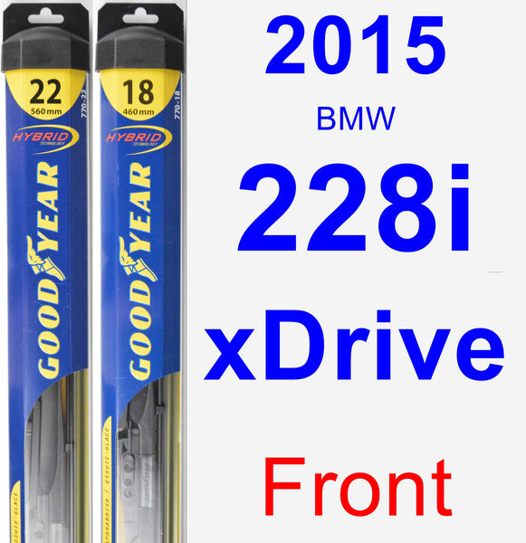 2015 BMW 228i xDrive Wiper Blade by Goodyear (Hybrid