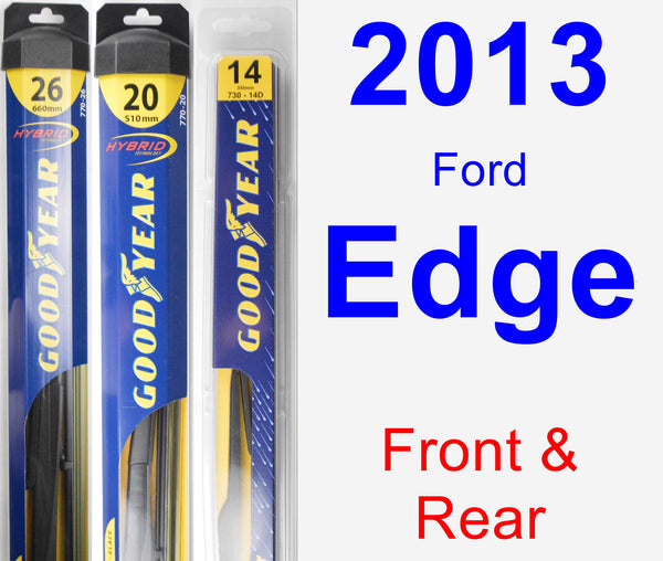 2013 Ford Edge Wiper Blade by Goodyear (Hybrid) – CarPartsClub.com
