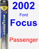 Passenger Wiper Blade for 2002 Ford Focus - Hybrid
