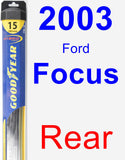 Rear Wiper Blade for 2003 Ford Focus - Hybrid