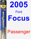 Passenger Wiper Blade for 2005 Ford Focus - Hybrid