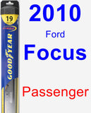 Passenger Wiper Blade for 2010 Ford Focus - Hybrid