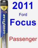 Passenger Wiper Blade for 2011 Ford Focus - Hybrid