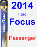 Passenger Wiper Blade for 2014 Ford Focus - Hybrid