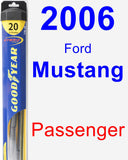 Passenger Wiper Blade for 2006 Ford Mustang - Hybrid