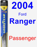 Passenger Wiper Blade for 2004 Ford Ranger - Hybrid