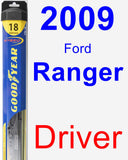 Driver Wiper Blade for 2009 Ford Ranger - Hybrid