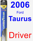 Driver Wiper Blade for 2006 Ford Taurus - Hybrid