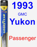 Passenger Wiper Blade for 1993 GMC Yukon - Hybrid