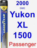 Passenger Wiper Blade for 2000 GMC Yukon XL 1500 - Hybrid