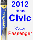 Passenger Wiper Blade for 2012 Honda Civic - Hybrid
