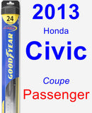 Passenger Wiper Blade for 2013 Honda Civic - Hybrid