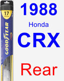 Rear Wiper Blade for 1988 Honda CRX - Hybrid