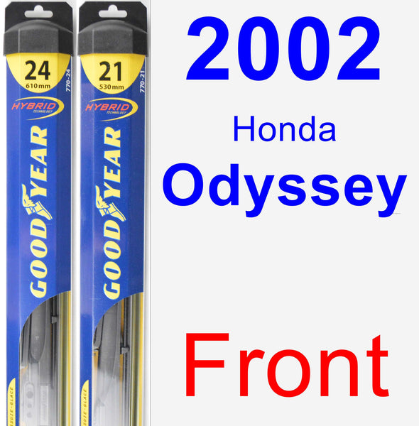 2012 honda odyssey windshield shop wiper size