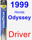 Driver Wiper Blade for 1999 Honda Odyssey - Hybrid