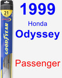 Passenger Wiper Blade for 1999 Honda Odyssey - Hybrid