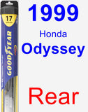Rear Wiper Blade for 1999 Honda Odyssey - Hybrid