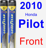Front Wiper Blade Pack for 2010 Honda Pilot - Hybrid