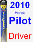 Driver Wiper Blade for 2010 Honda Pilot - Hybrid