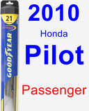 Passenger Wiper Blade for 2010 Honda Pilot - Hybrid