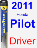 Driver Wiper Blade for 2011 Honda Pilot - Hybrid