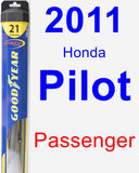 Passenger Wiper Blade for 2011 Honda Pilot - Hybrid
