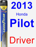 Driver Wiper Blade for 2013 Honda Pilot - Hybrid