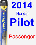 Passenger Wiper Blade for 2014 Honda Pilot - Hybrid