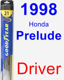Driver Wiper Blade for 1998 Honda Prelude - Hybrid