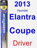 Driver Wiper Blade for 2013 Hyundai Elantra Coupe - Hybrid