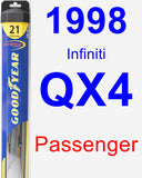 Passenger Wiper Blade for 1998 Infiniti QX4 - Hybrid