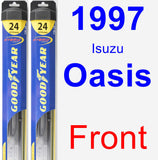 Front Wiper Blade Pack for 1997 Isuzu Oasis - Hybrid