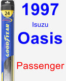 Passenger Wiper Blade for 1997 Isuzu Oasis - Hybrid