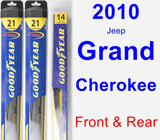 Front & Rear Wiper Blade Pack for 2010 Jeep Grand Cherokee - Hybrid