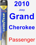 Passenger Wiper Blade for 2010 Jeep Grand Cherokee - Hybrid