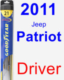 Driver Wiper Blade for 2011 Jeep Patriot - Hybrid