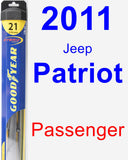 Passenger Wiper Blade for 2011 Jeep Patriot - Hybrid