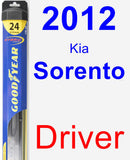 Driver Wiper Blade for 2012 Kia Sorento - Hybrid