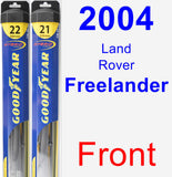 Front Wiper Blade Pack for 2004 Land Rover Freelander - Hybrid
