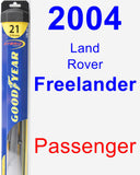 Passenger Wiper Blade for 2004 Land Rover Freelander - Hybrid