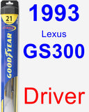 Driver Wiper Blade for 1993 Lexus GS300 - Hybrid