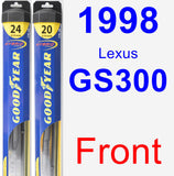 Front Wiper Blade Pack for 1998 Lexus GS300 - Hybrid