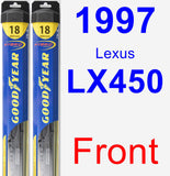 Front Wiper Blade Pack for 1997 Lexus LX450 - Hybrid