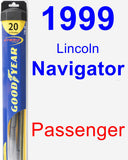 Passenger Wiper Blade for 1999 Lincoln Navigator - Hybrid