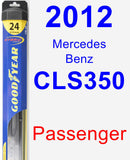 Passenger Wiper Blade for 2012 Mercedes-Benz CLS350 - Hybrid