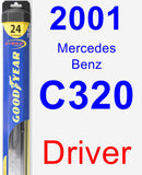 Driver Wiper Blade for 2001 Mercedes-Benz C320 - Hybrid